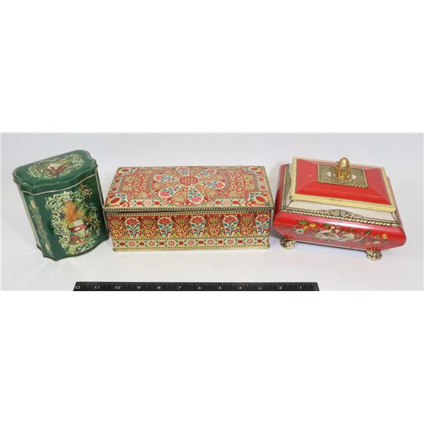 LARGE BAG OF VINTAGE METAL TINS