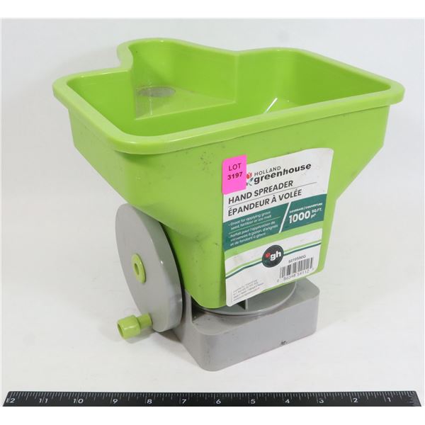 HAND SPREADER FOR FERTILIZER OR ICE MELT
