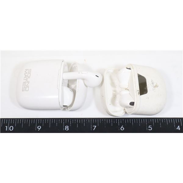 TWO EARBUD SETS, UNTESTED, NOT NEW