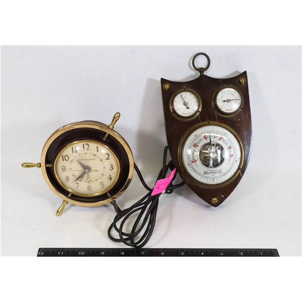 AS IS GENERAL ELECTRIC PLUG IN CLOCK NAUTICAL