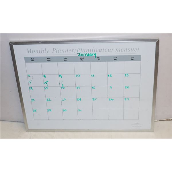 CALANDER, WHITE BOARD