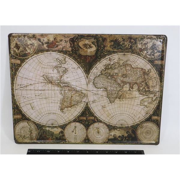 METAL ART METAL SIGN APPROX 16" X 12" NOT NEW