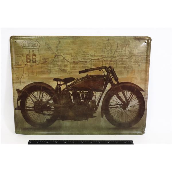 METAL ART METAL SIGN APPROX 16" X 12" NOT NEW