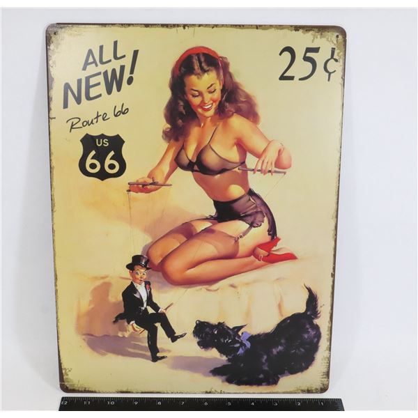 METAL ART METAL SIGN APPROX 16" X 12" NOT NEW