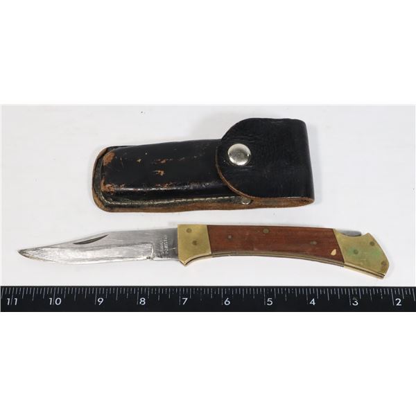 VINTAGE MADE IN PAKISTAN WOOD/ BRASS HANDLE