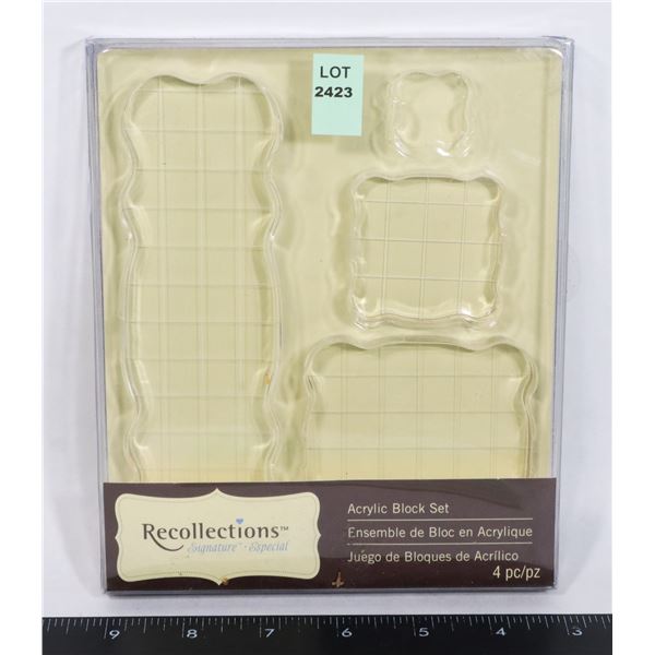 RECOLLECTIONS SIGNATURE ACRYLIC BLOCK SET