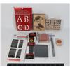 Image 1 : LARGE BAG OF CRAFTING SUPPLIES, INCLUDING STAMPS