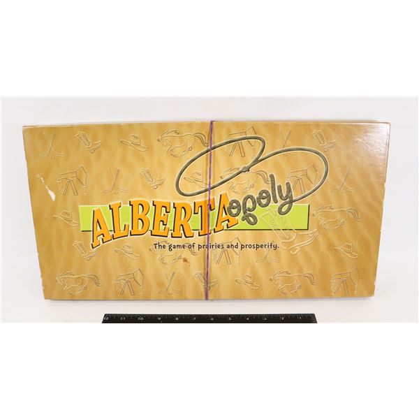 ALBERTA OPOLY BOARD GAME, USED