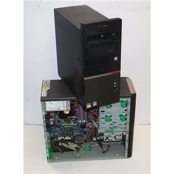 TWO VINTAGE PC TOWERS