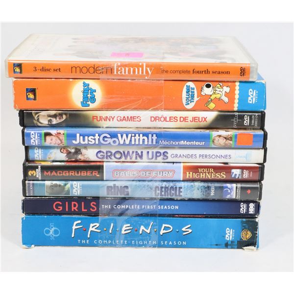 BUNDLE OF ASSORTED DVDS