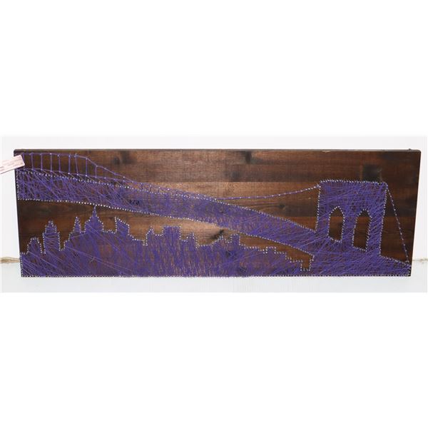 HAND MADE NAIL AND STRING ART PIECE