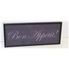 Image 1 : PLASTIC "BON APPETIT" SIGN