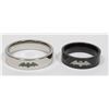 Image 1 : NEW BAT THEME COUPLES STAINLESS STEEL RINGS SIZE 7