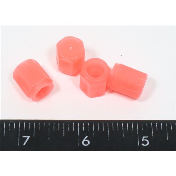 NEW CORAL GLOW IN THE DARK VALVE STEM COVERS