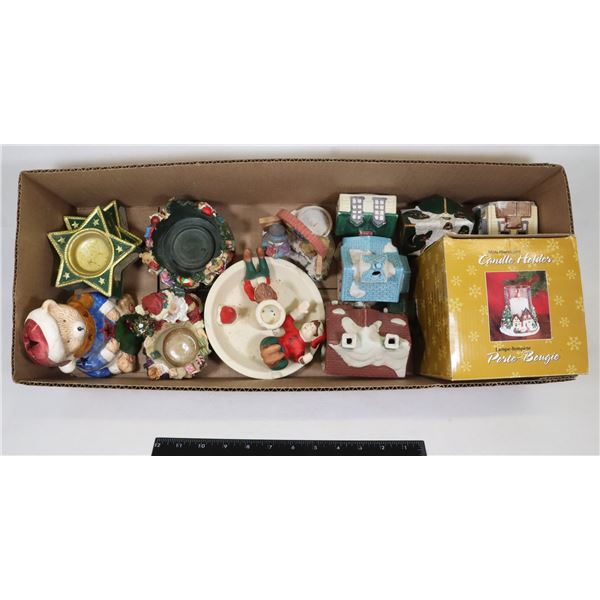 MINI CHRISTMAS HURRICANE CANDLE HOLDER