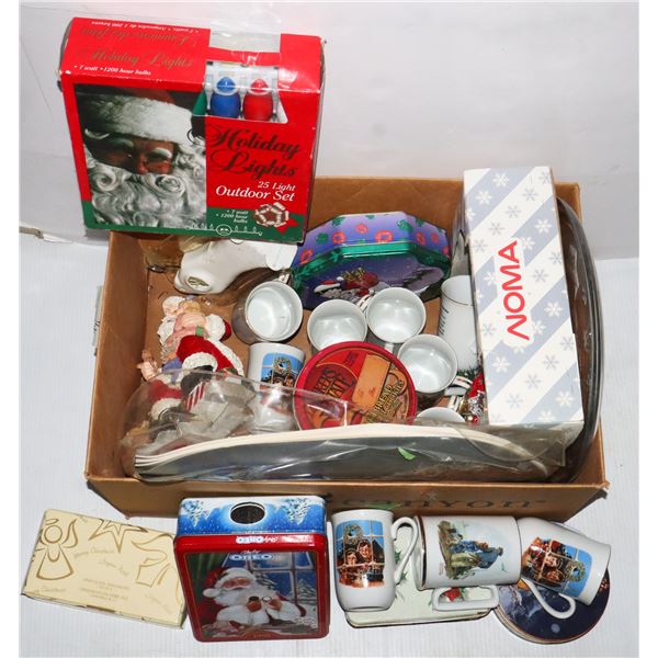 #5 MISC CHRISTMAS ITEMS WREATH NEW BOX