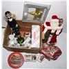 Image 1 : #4 MISC CHRISTMAS BOX SANTA FIGURINE STAR TREE