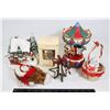 Image 1 : VINTAGE XMAS  ITEMS INCLUDING LIGHT UP HOUSE