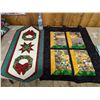 Image 1 : Christmas Table Runner and Winter Village Wall Hanging