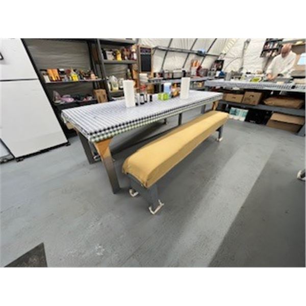 Kitchen table with two benches