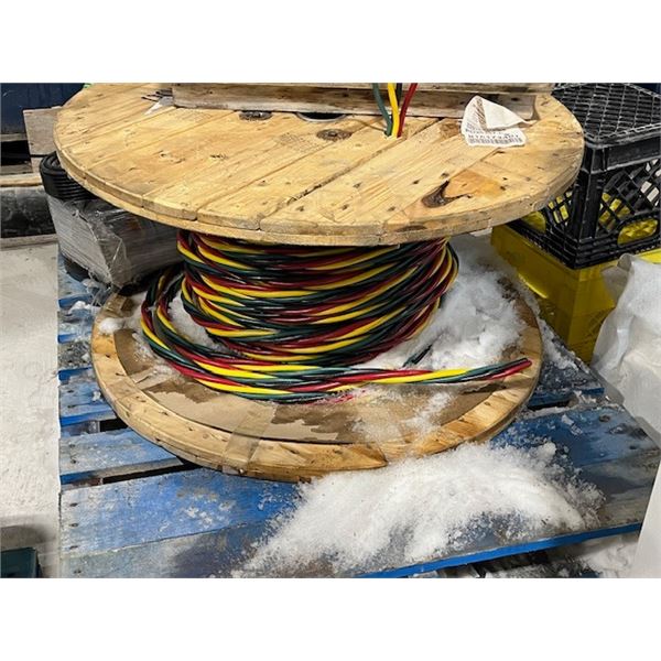 part roll of wire - four wires