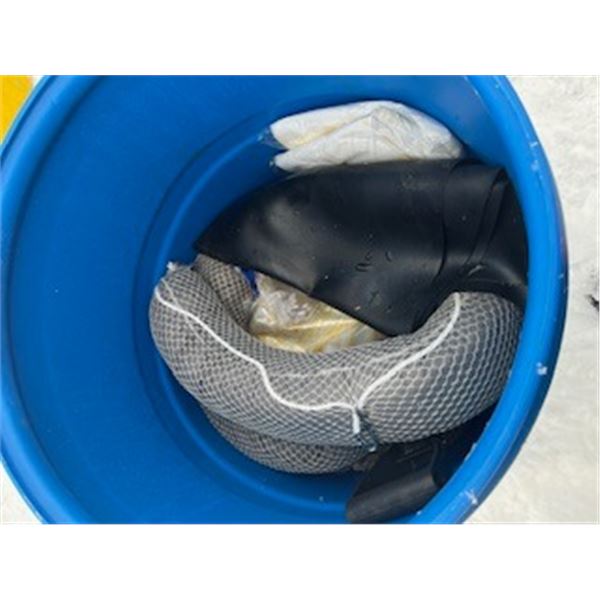 spill kit - in 45 gallon plastic drum