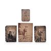 Image 1 : Collection of (4) Daguerreotype of Unknown Men