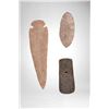 Image 1 : Banded Slate Pendant With 2 Arrowheads