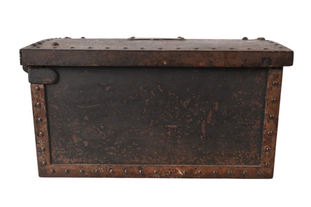 Ww2 Strong Box Mexican Republic Army Iron Strong Box