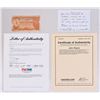 Image 1 : John Wayne Autographed Australian 10 Shilling Note