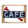 Image 2 : Cafe Neon Arrow Advertising Sign c.1950's