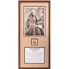 Image 1 : Sam Houston Photograph With Badge by Matthew Brady