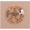 Image 2 : Sam Houston Photograph With Badge by Matthew Brady