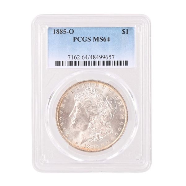 1885-O Morgan Silver Dollar PCGS MS64