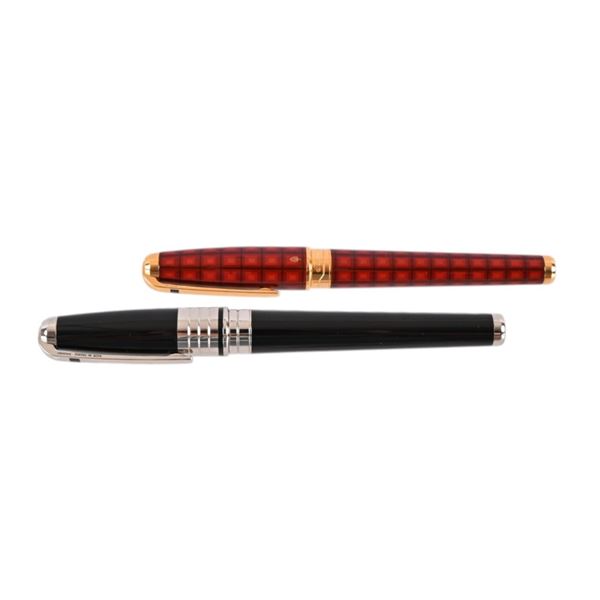 (2) ST Dupont Olympio Vertigo Fountain Pens