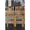 Image 2 : (6) Cedar Log Cabin Bar Chairs
