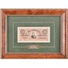 Image 2 : (2) Civil War Confederate $100 & $50 Notes Framed