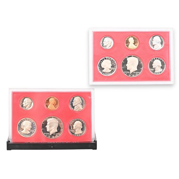 (2)1980 United States Mint Clad Proof Sets