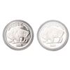 Image 2 : 2001 Silver Buffalo 2 Coin Proof Set