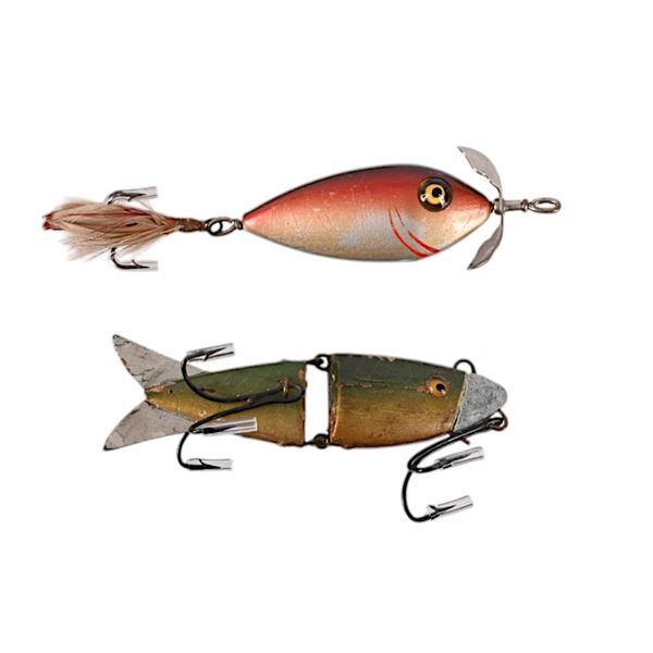 (2) Antique Heddon, K&K Fishing Lures