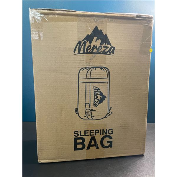 1 Mereza All-Season Sleeping Bag for Adults - Black - New