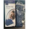 Image 1 : 1 Electric Body Heating Pad - Large Size 17" x 33" - Navy Blue