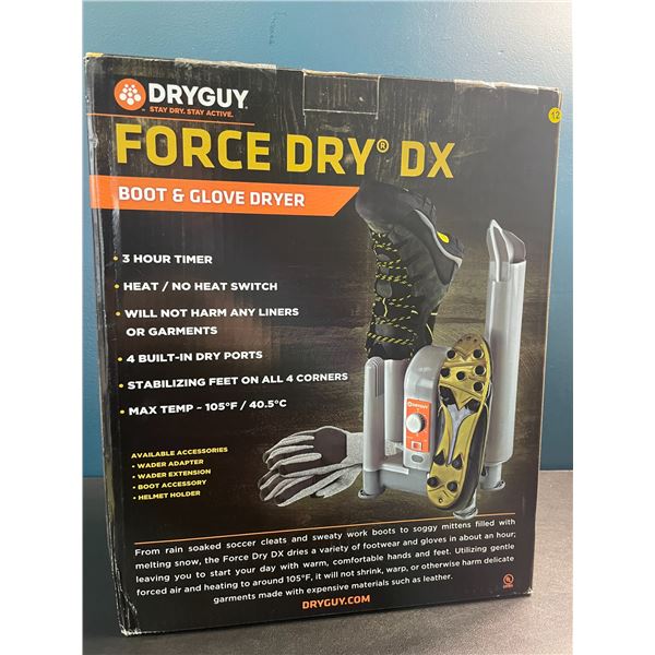 1 Dryguy Force Dry DX Boot & Glove Dryer - New/Open Box