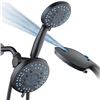 Image 1 : 1 Aquacare Luxury High-Pressure Handheld Shower Head System - Model 4337 - Brand New!