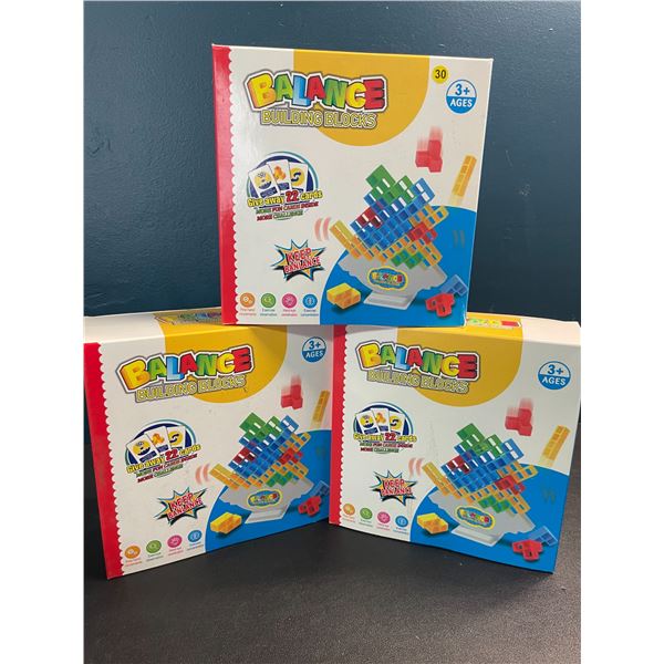 3 Balance Building Blocks/Tetra Tower Toy Play Sets - 48pcs Each - Brand New