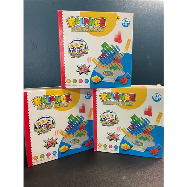 3 Balance Building Blocks/Tetra Tower Toy Play Sets - 48pcs Each - Brand New