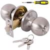 Image 1 : 1 Entry Locking Door Knob with Lock and Keys - Easy to Install - Brand New