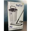 Image 2 : 1 TopTier X3 Mop - Self-Cleaning Flat Mop 3-Chamber System - New