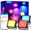 Image 1 : 1 Govee Outdoor RGBIC LED Smart Flood Light Set with App Control (Model: H7060) - New/Open Box
