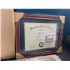 Image 2 : 2 CoreArt 11" x 14" Diploma Display Frames - Chocolate/Brown Colour- Brand New